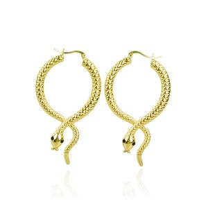 Femmes serpent forme cerceau boucle d'oreille Animal Ankae boucle d'oreille cadeau pour amour petite amie mode bijoux accessoires pour cadeau