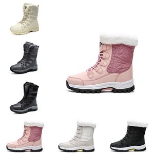 femmes bottes de neige mode botte d'hiver classique mini cheville courte dames filles femmes chaussons triples noir châtaignier bleu marine extérieur intérieur