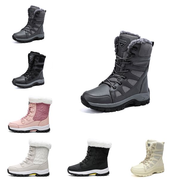 Botas de nieve para mujer, botas de invierno a la moda, clásicas, minitobilleras cortas, botines para mujer, triple negro, castaño, azul marino, para interiores y exteriores