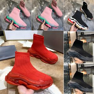 femmes chaussettes chaussures de sport hommes élégants designer top triple s semelles épaisses double mousse semelle extérieure confortable femmes baskets designer tricoté chaussettes chaussures calzini scarpe