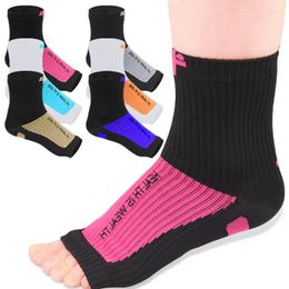 Chaussettes pour femmes, 1 paire, attelle de cheville, soutien de Compression, soulagement de la douleur, Anti-Fatigue, Sport, course à pied, Yoga