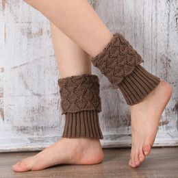 Calcetines para mujeres 1 par de puños de bota de crochet tapa de punto de punto invierno japonés japonés cosplay calcetín largo calcetines Mujer