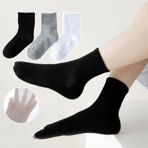 Femmes chaussettes 1 paire/lot mode sport maille courte pour blanc noir gris qualité coton Polyester hommes