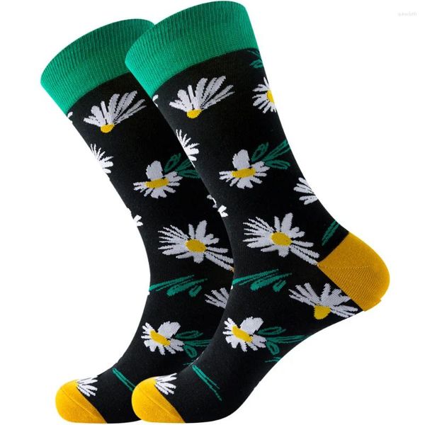 Chaussettes unisexes en coton pour femmes, 1 paire, à la mode, imprimés d'animaux mignons, Tube central, chaud, printemps, automne, hiver