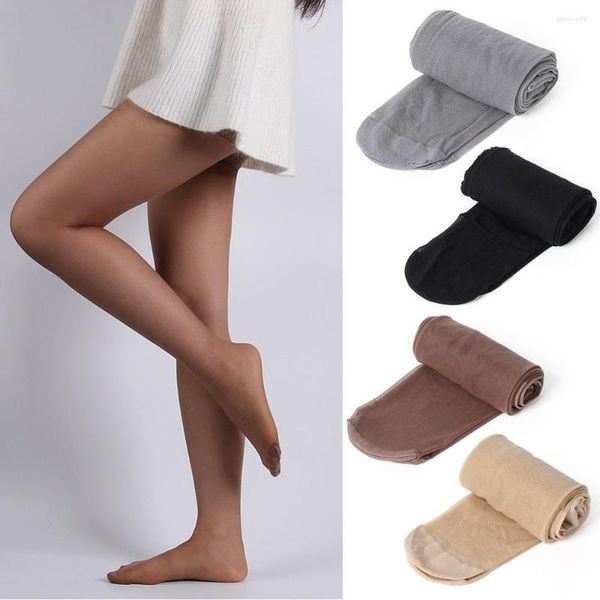Calcetines de mujer, 1 pieza, pantimedias finas largas de alta elasticidad, medias sexis ajustadas para las piernas, pantis para evitar el gancho, calcetín de seda, bragas