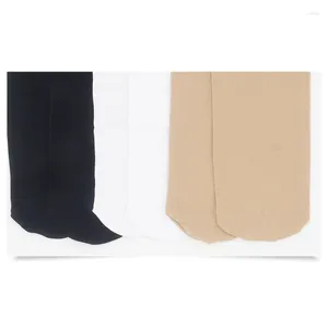 Chaussettes longues pour femmes, 1 paire, couleur unie, noir, blanc, bas longs, école japonaise JK, filles, cuisses hautes, Lolita, genou