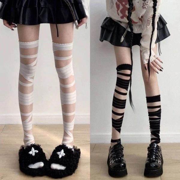 Chaussettes féminines 1pc bandages lolita