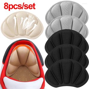 Femmes chaussettes 2/4/8 pièces en forme d'éventail chaussures de sport coussinets 4D éponge talon souple semelle intérieure Anti Friction taille réglable insérer soins des pieds accessoires de chaussures