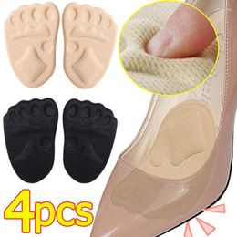 Vrouwen Sokken 2/4 Stuks Half Inlegzolen Hoge Hakken Pads Terug Sticker Memory Foam Pijnbestrijding Anti- slip Shoe Inserts Pad Hak Protector