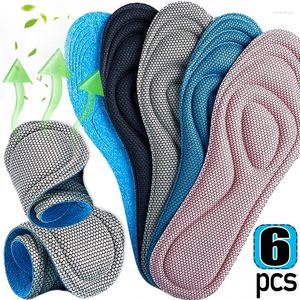 Vrouwen sokken 2/6 stcs nano traagschuim orthopedische inlegzolen voor schoenen antibacteriële deodorisatie zweet absorptie inzet sport running pad