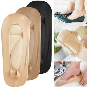 Vrouwensokken 2024 Insoles 3D Stretch ademende loopkussen voor onzichtbare insole schoenen Sole Orthopedic Pad 1 paar