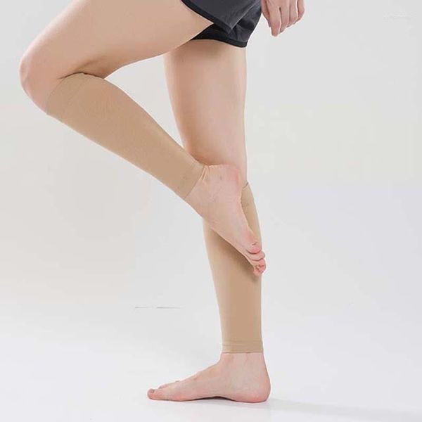 Les chaussettes pour femmes 23-32mmHg soulagent les manchons de mollet de Compression de douleur pour la Circulation sanguine