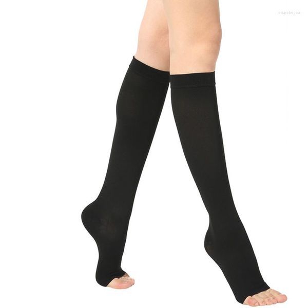 Chaussettes pour femmes 23-32 mmHg Bas de compression unisexe pour varices