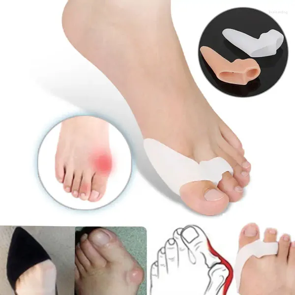 Calcetines para mujeres 2pcs gel de silicona profesional dedo del pie pulgar hallux valgus corrector plusilamiento suave y cómodo cuidado de los pies