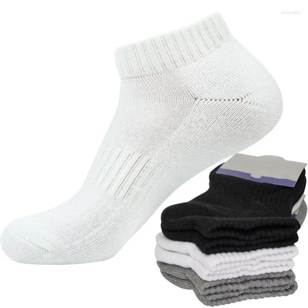 Chaussettes féminines 3 paires de coton sport unisexe serviette épaisse chaussette de basket de basket-ball Terry hommes noirs tube bas