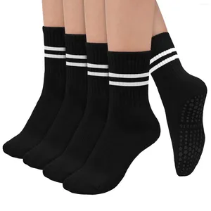 Chaussettes en coton pour femmes, Lot de 4 paires, Tube rétro, couleur unie, mode hiver, Hajuruku, ensemble coloré, qualité, ample, coréen, Long, mignon