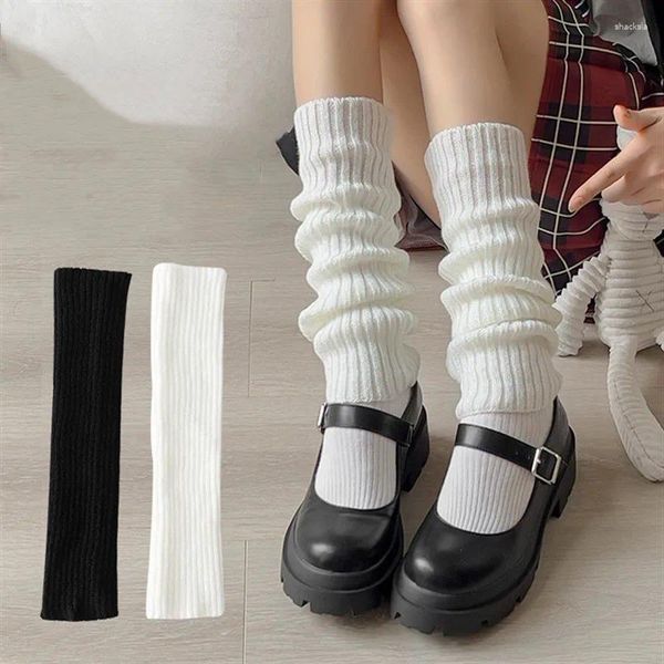 Chaussettes longues pour femmes, 40 à 70CM, pour filles coréennes, Ins, longues, empilées, couverture chauffante sur le genou, uniforme japonais JK Lolita