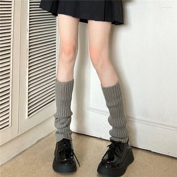 Chaussettes pour femmes 40CM au-dessus du genou japonais JK uniforme coréen Lolita filles Ins longues filles empiler la couverture chauffante des pieds