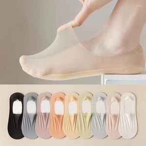 Women Socks 5 Pairs High Quality Matching Casual Summer Thin Cotton Bottom Non-slip Invisible Low Short Breathable