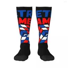 Chaussettes pour femmes, bas pour adultes, problème résolu, rétro, maths, classique pour Sal, haute élasticité, graphique humoristique, Style mignon, Compression