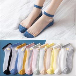 Calcetines de mujer encaje lindo kawaii moda harajuku calcetines chaussette femme diseñador sokken short meias algodón damas calcetín