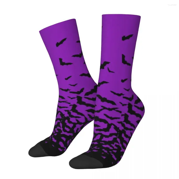 Chaussettes de chaussettes noires imprimées effrayantes Halloween Kawaii Stockage Automne Antimd Couple Skateboard personnalisé de haute qualité