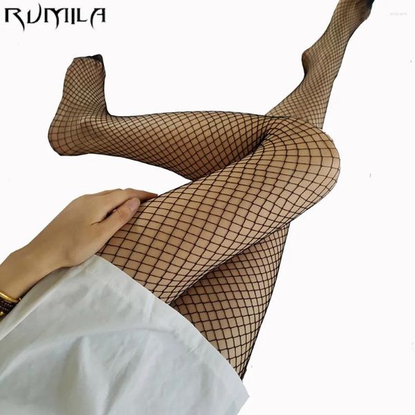 Chaussettes de femmes noires grille sexy