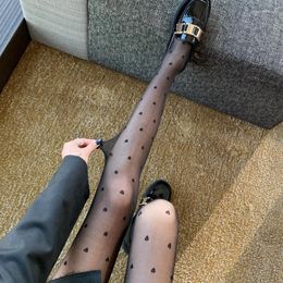 Dames sokken zwarte zijden 2023 bodemkousen love panty dun sectie jk meisje sexy kale benen
