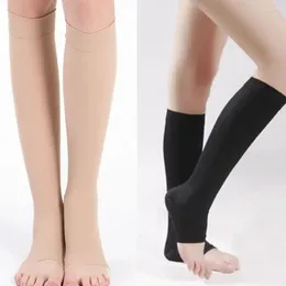 Femmes chaussettes façonnant la moitié des orteils stocks hommes mâles variqueur soulagement de la douleur compression des fibres