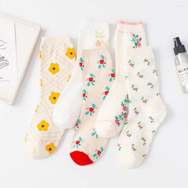 Calcetines de mujer con estampado de frutas de dibujos animados de algodón lindo divertido corto estampado de comida transpirable arte tobillo Hipster deportivo