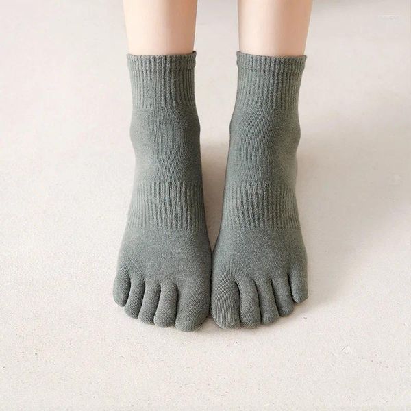 Chaussettes de sport décontractées à bout fendu pour femmes, en coton, absorbe la sueur, séparation du Tube central, Tabi japonais