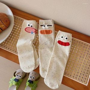 Femmes Socks Cotton Novelté One Size Fit le plus drôle Crew Happy