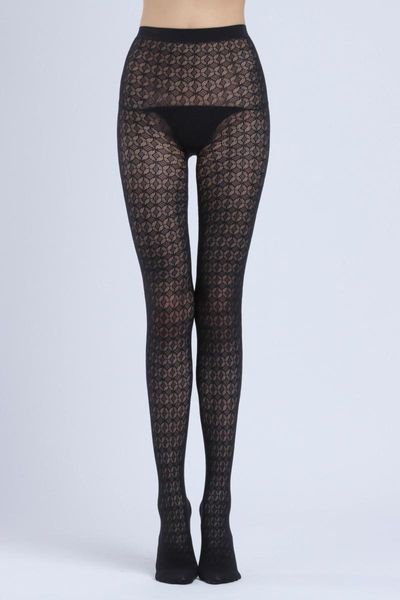 Femmes Chaussettes Conception Géométrie Grille Motifs Jacquard Collants Résille Pour Sexy Mesh Collants Mince Funky Transparent Filles Bas