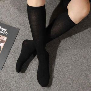 Femmes chaussettes élastiques chaudes dames pour fille jk étudiant genou bas bas de veau chaussette de veau