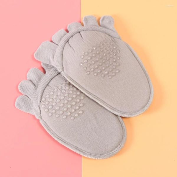 Calcetines elásticos para mujer, separador de dedos para el cuidado de los pies, medias plantillas para juanetes, adhesivo antideslizante, absorción de sudor, Protector de antepié Valgus