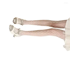 Chaussettes féminines élégantes Collages de lacet de lace
