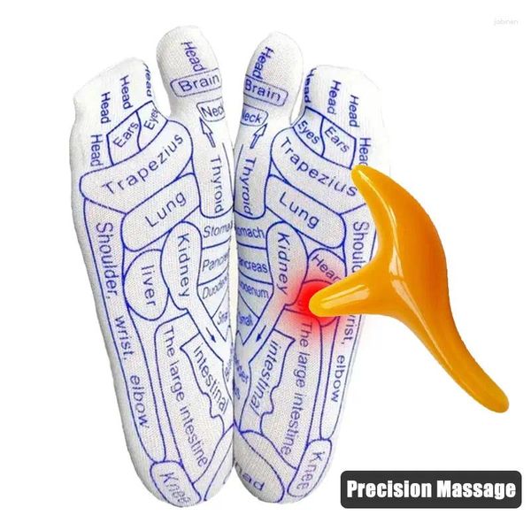 Massage de réflexologie des pieds pour femmes avec un masseur Stick Ache Relief Remède femme pour les points