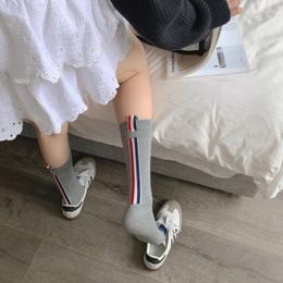 Femmes chaussettes pour femme corée marée marque européenne rayé étiquette couleur unie printemps automne coton japonais JK trois rayures mode Sox