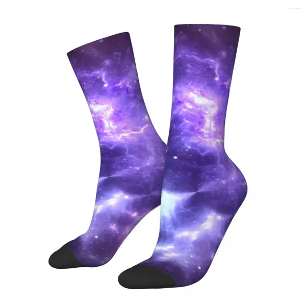 Femmes chaussettes Galaxy Sky Design Stockings Space Stars Planètes Cadeau graphique antidérapant