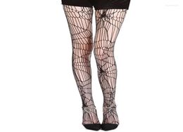 Vrouwen sokken Halloween Web zwarte panty sexy gescheurde visnet panty's Cosplay Stocking2819411