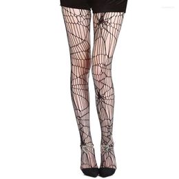 Vrouwen sokken Halloween Web zwarte panty sexy gescheurde visnet panty's cosplay kous