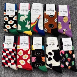 Femmes chaussettes heureuses drôles colorés amusants brillants fous de taille des femmes 36-40