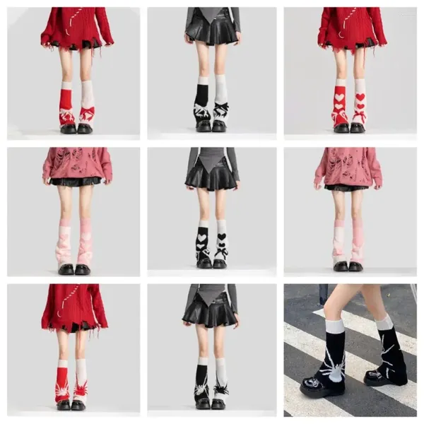 Chaussettes Harajuku Jk pour femmes, mode Lolita imprimée Y2k, couvre-pieds en Nylon tricoté pour filles