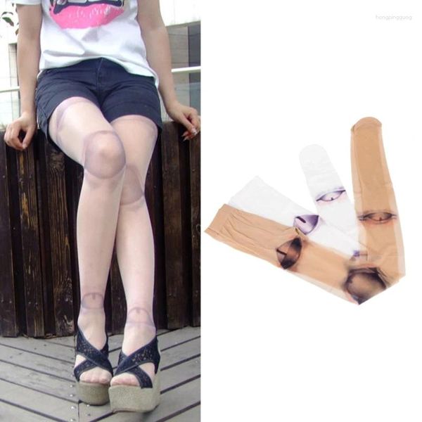 Chaussettes Harajuku pour femmes, nouveauté, collants Lolita, japonais, gothique, Anime, Style poupée articulée, tatouage, impression 3D, collants Cosplay Drop