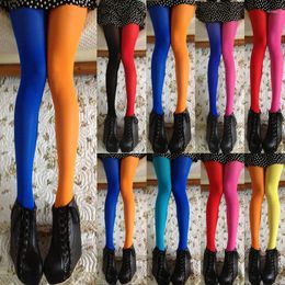 Vrouwen sokken Hirigin -panty's voor dame patchwork voet met voetbladen stretchy panty kousen elastische Kll Two Color Long