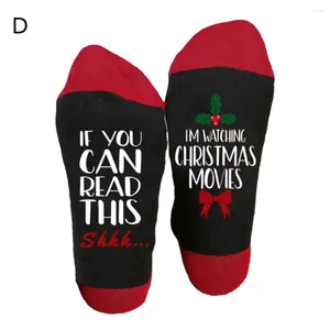 Femmes chaussettes festives de neige Bowknot Christmas Mignon Tube Mid Tube Hiver pour cadeaux Tentes Santa Fun Colorful
