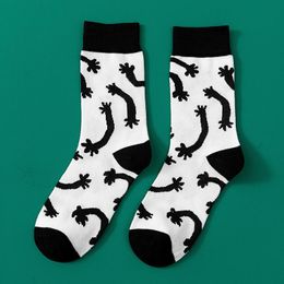 Dames sokken kousen cartoon grappig cool kawaii witte zachte harajuku vrouw chaussette femme gelukkige ontwerper schattig meias socken katoensok