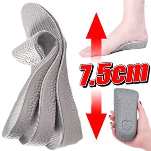 Vrouwen Sokken Onzichtbare Hoogte Toename Inlegzolen Voor Mannen 1.5/2.5/3.5Cm Kussen Lift Voetmassage Schoenen binnenzool Inserts