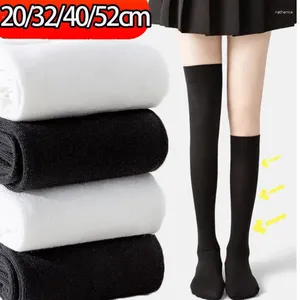 Femmes chaussettes japonais jk filles sexy noir blanc mi-manches longues couleurs solides printemps automne basses uniformes de mode haute qualité
