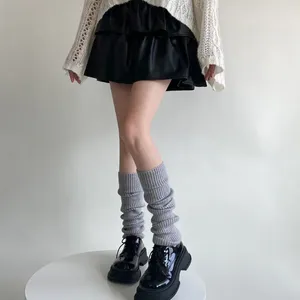 Vrouwen sokken Japanse stijl wol gotisch Harajuku ballet vaste kleur wollen bewakers meisjes